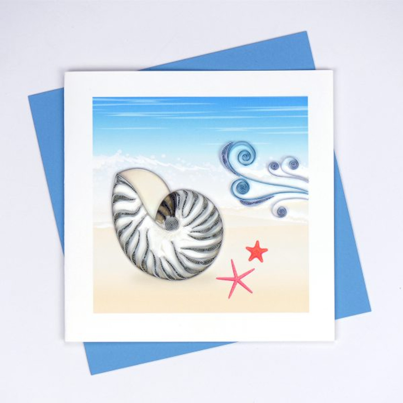 Nautilus Shell Quilling Card