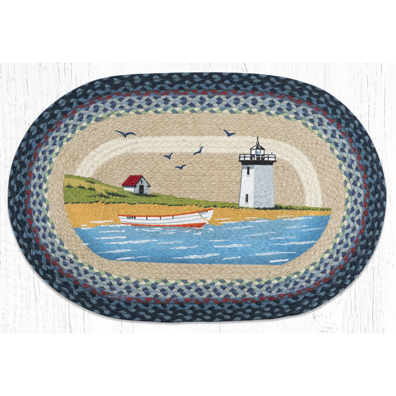 Lighthouse Braided Scatter Rug