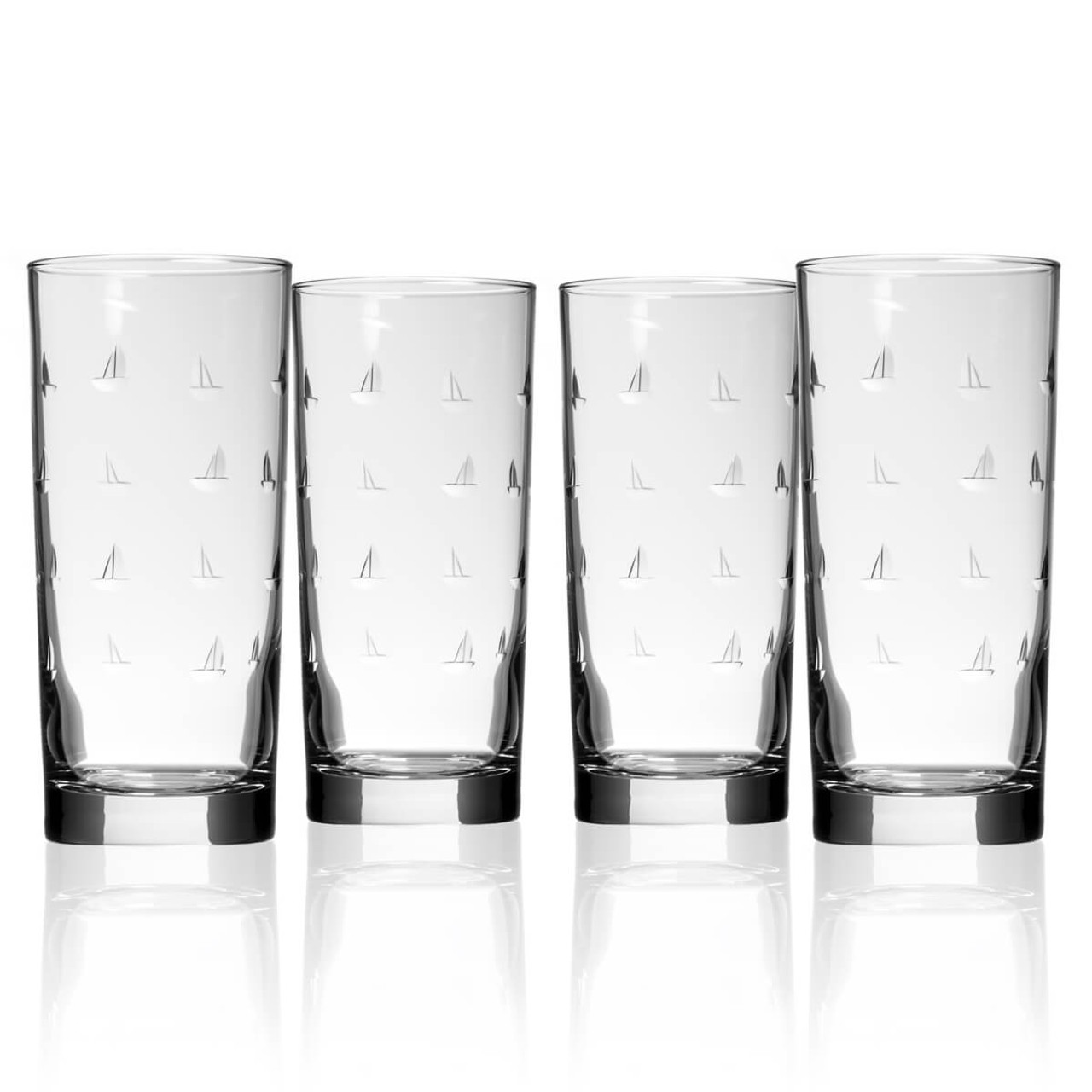 Sailing Highball Glasses - Set of 4 by ROLF glass