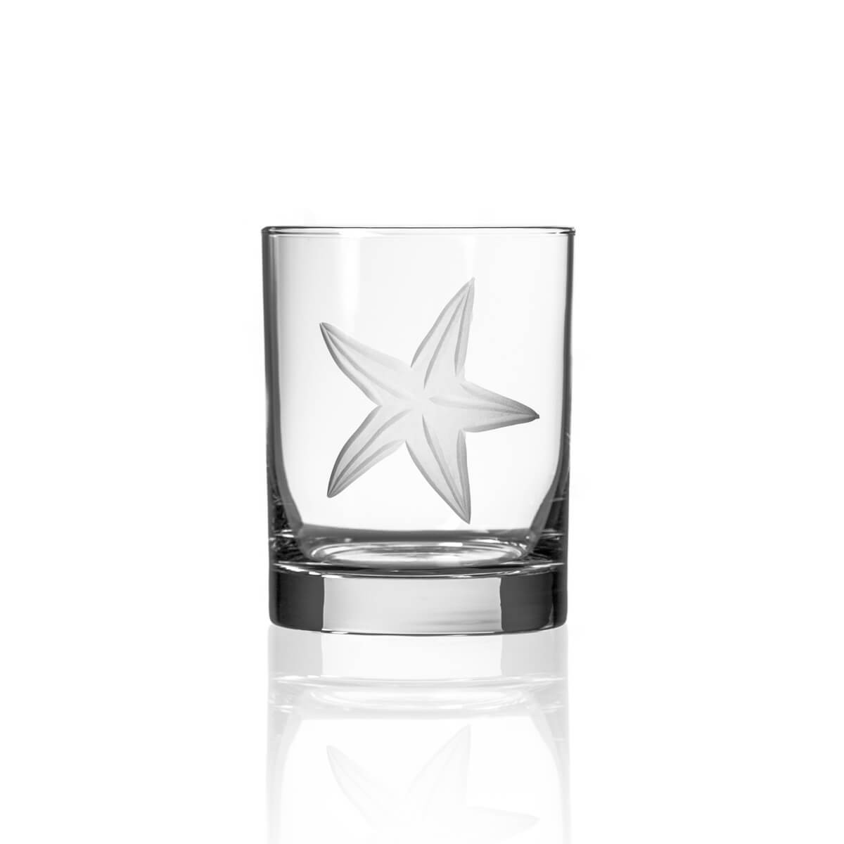 Rolf Glass Starfish Old Fashioned Glasses