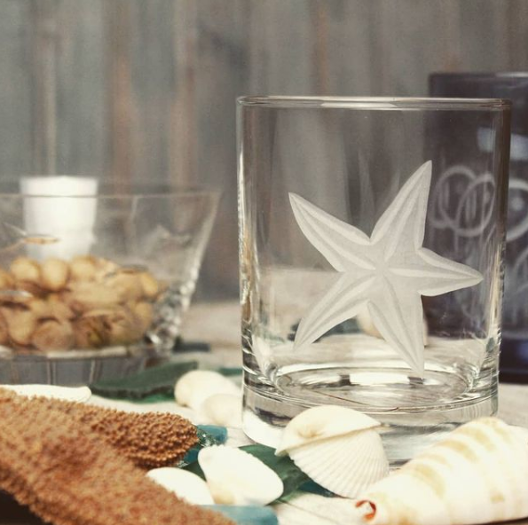 Rolf Glass Starfish Old Fashioned Glasses - Thumbnail 2