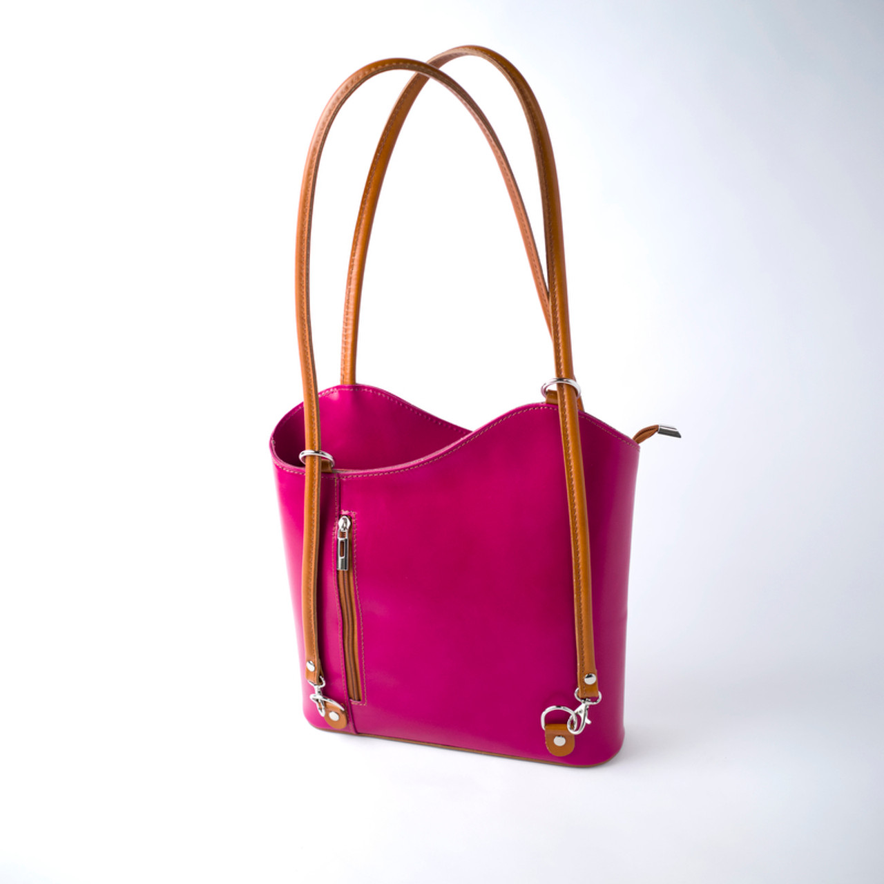 SANoRITA's Genuine Leather Women's 2 In 1 Backpack | Lightweight And  Durable Handbag | Stylish Convertible Backpack/Handbag For Daily Use |  Leather Bag For Girls/Women, BLUE | SANoRITA