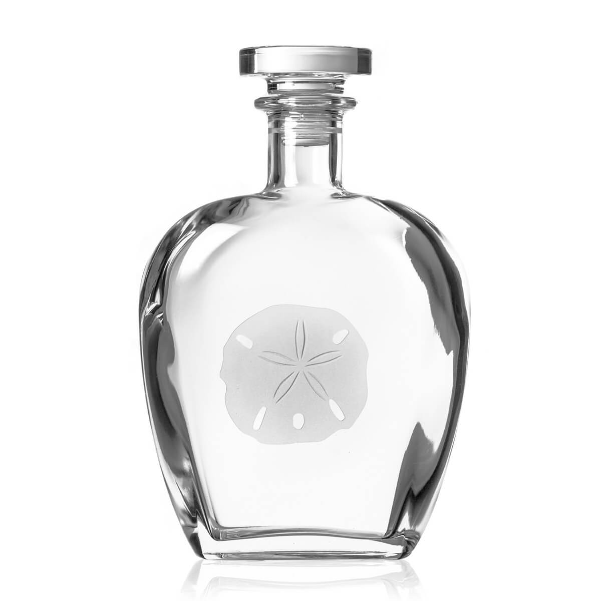 Rolf Glass Sand Dollar Whiskey Decanter