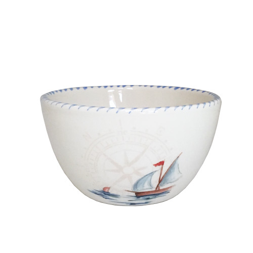 Sailboat and Compass Soup Bowl