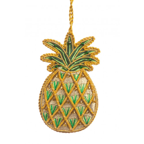 Embroidered Pineapple Ornament Embroidered Pineapple Ornament