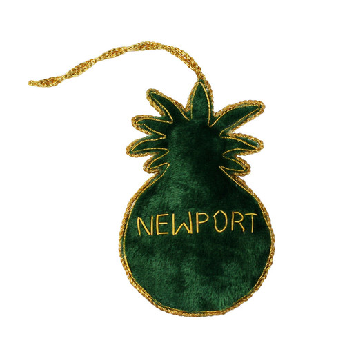Embroidered Pineapple Ornament Embroidered Pineapple Ornament