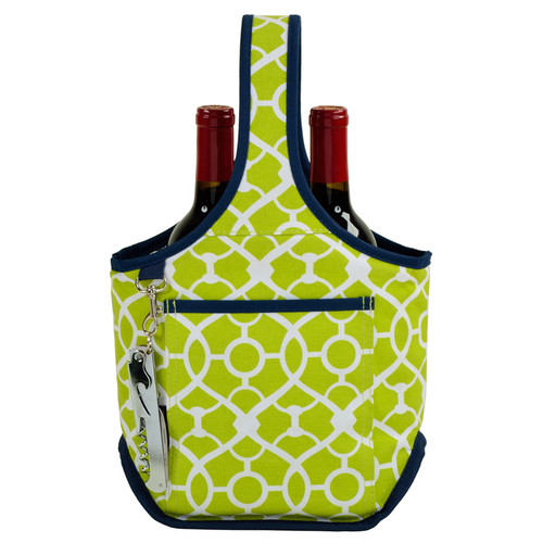 wine bottle carrier green wine bottle carrier green