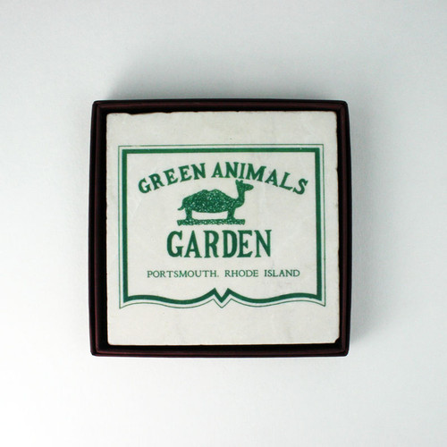 Green Animals Stone Coaster