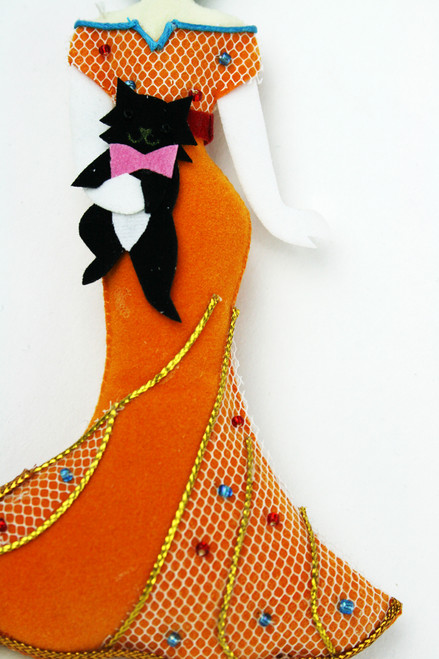 Embroidered Lady Decies Ornament Embroidered Lady Decies Ornament