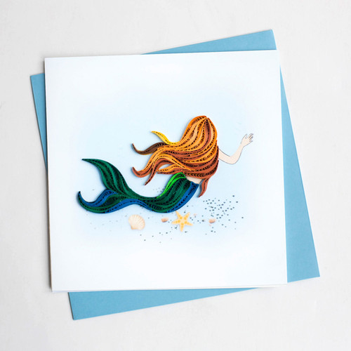 Mermaid Quilling Card Mermaid Quilling Card