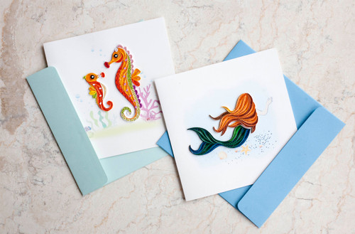 Mermaid Quilling Card Mermaid Quilling Card