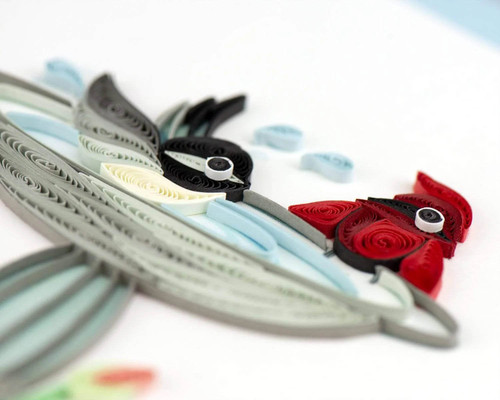 Bird Bath Quilling Card Bird Bath Quilling Card