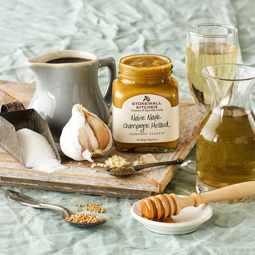 Stonewall Kitchens Maine Maple Champagne Mustard Jar Stonewall Kitchens Maine Maple Champagne Mustard Jar