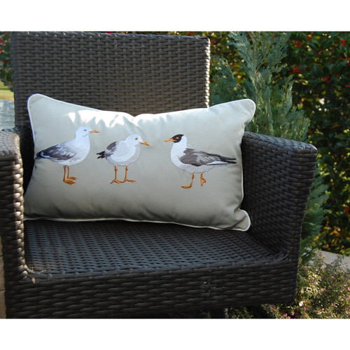Seagull Flash Mob Indoor/Outdoor Pillow