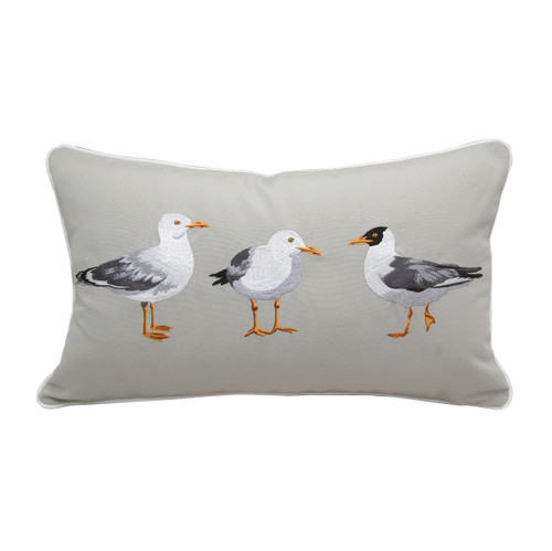 Seagull Flash Mob Indoor/Outdoor Pillow