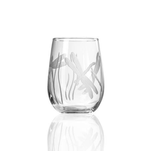 Dragonfly Stemless Wine Glasses - Set of 4 Dragonfly Stemless Wine Glasses - Set of 4