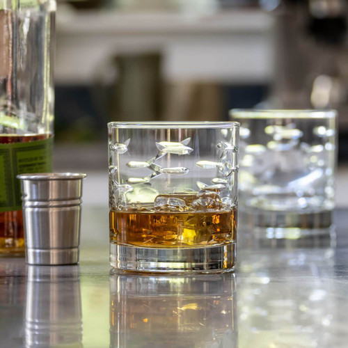 School of Fish Rocks Glass School of Fish Rocks Glass