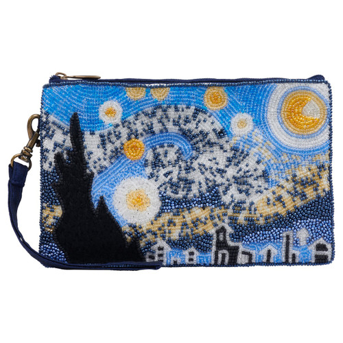 Beaded Starry Night Evening Bag