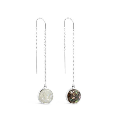 Castle Hill Mother of Pearl Sand Globe Earrings Castle Hill Mother of Pearl Sand Globe Earrings