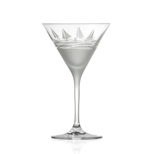 Sailing Regatta Martini Glass Sailing Regatta Martini Glass