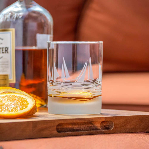 Sailing Regatta Double Old-Fashioned Glass Sailing Regatta Double Old-Fashioned Glass