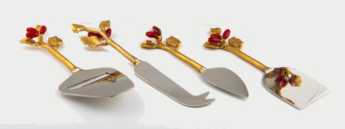 Golden Berry Cheese Servers Set of 4 Golden Berry Cheese Servers Set of 4