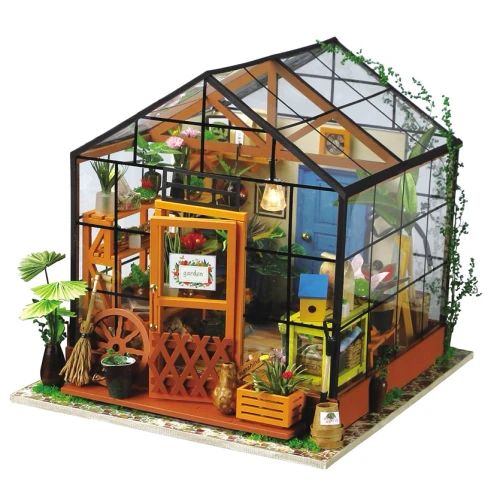 3D Wooden Puzzle Flower Greenhouse