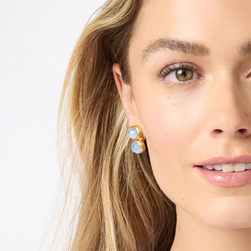 Julie Vos - Honey Bee Duo Chalcedony Earrings Julie Vos - Honey Bee Duo Chalcedony Earrings