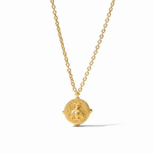Julie Vos - Honey Bee Crystal Solitaire Necklace
