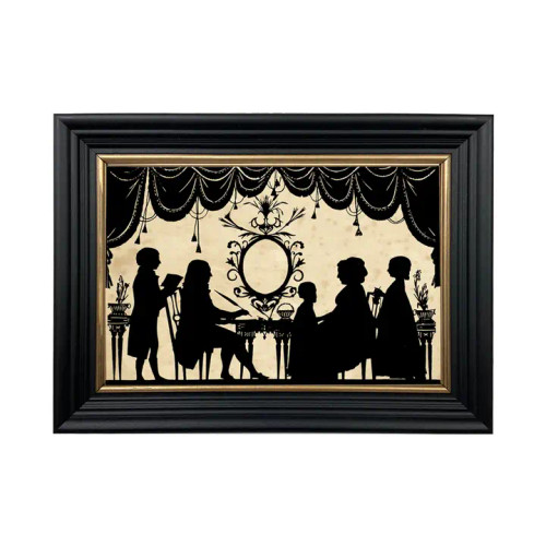 Framed Paper Cut Parlor Time Framed Paper Cut Parlor Time