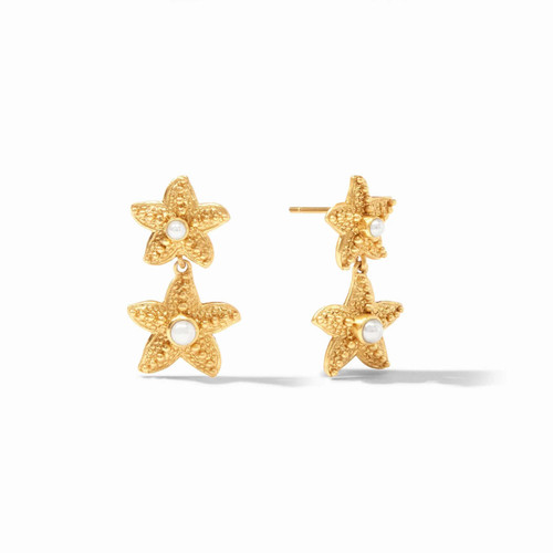 Julie Vos - Sanibel Starfish Midi Pearl Earrings Julie Vos - Sanibel Starfish Midi Pearl Earrings