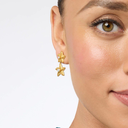 Julie Vos - Sanibel Starfish Midi Pearl Earrings Julie Vos - Sanibel Starfish Midi Pearl Earrings