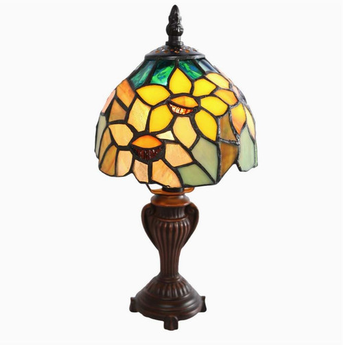 Nora Sunflower Tiffany Style Accent Lamp