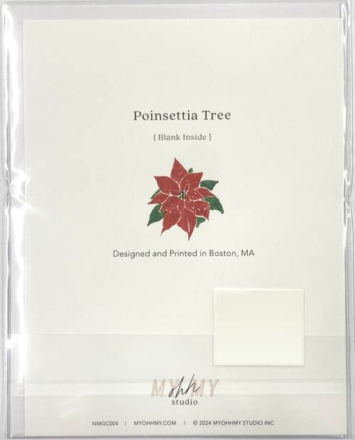 Poinsettia Tree Note Card Poinsettia Tree Note Card