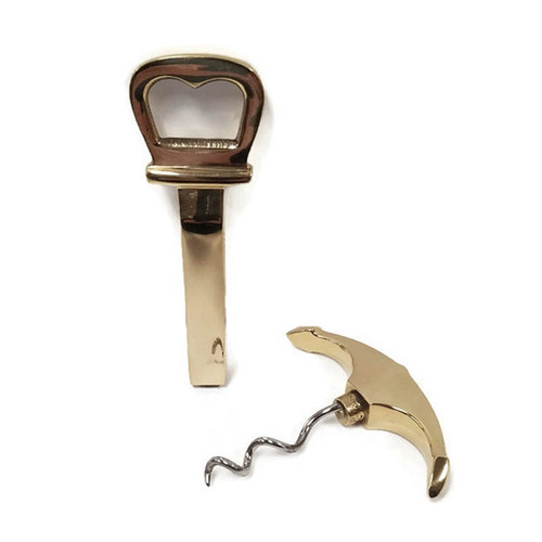 5" Brass Anchor Corkscrew Bottle Opener