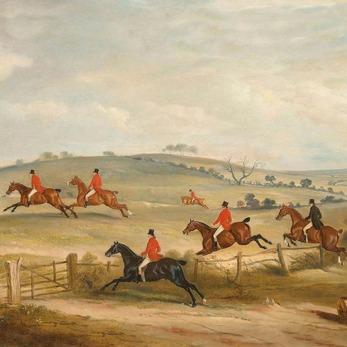 Framed Print - Quorn Hunt in Full Cry Fox Hunt Scene Framed Print - Quorn Hunt in Full Cry Fox Hunt Scene