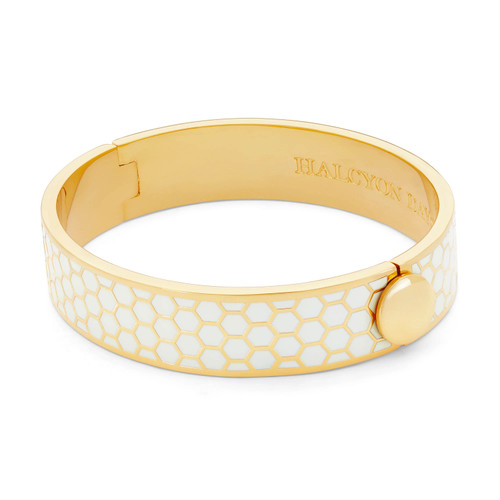 Honeycomb Cream & Gold Bangle Honeycomb Cream & Gold Bangle