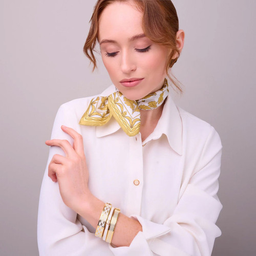English Oak Silk Mini Scarf English Oak Silk Mini Scarf