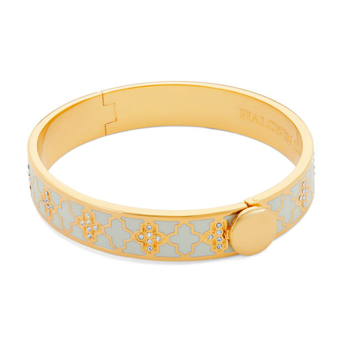 Agama Sparkle Cream & Gold Bangle