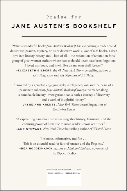 Jane Austen's Bookshelf: A Rare Book Collector's Quest to Find the Women Writers Who Shaped a Legend Jane Austen's Bookshelf: A Rare Book Collector's Quest to Find the Women Writers Who Shaped a Legend