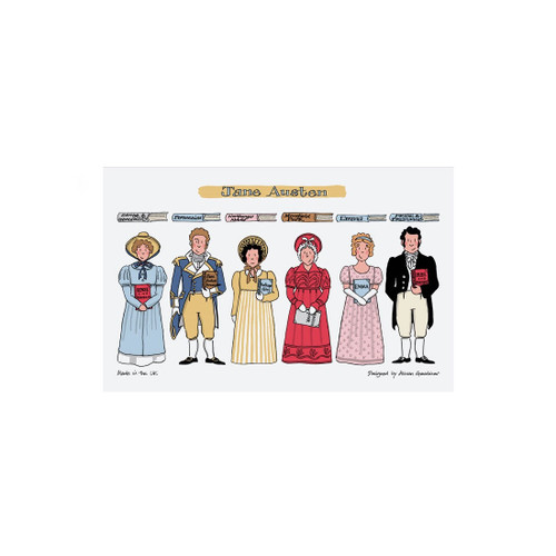 Jane Austen Tea Towel Jane Austen Tea Towel