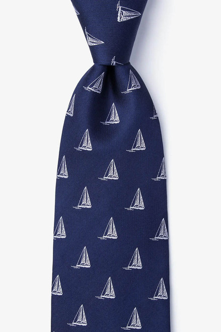 Pier Pressure - Navy Silk Necktie