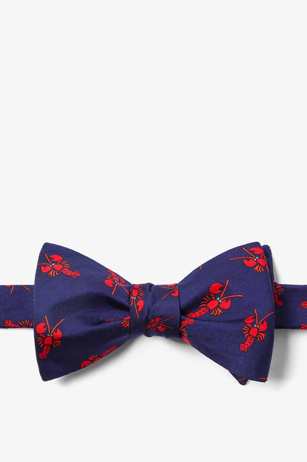 Lobsters - Navy Silk Bow Tie Lobsters - Navy Silk Bow Tie