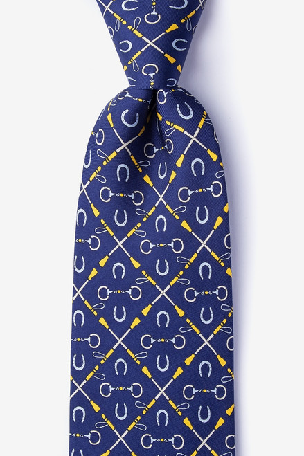 Cream of The Crop - Navy Silk Necktie Cream of The Crop - Navy Silk Necktie