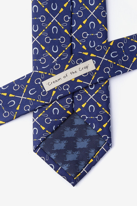 Cream of The Crop - Navy Silk Necktie Cream of The Crop - Navy Silk Necktie