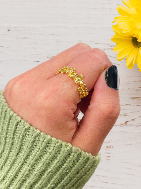 18K Gold Vermeil Blossom Ring 18K Gold Vermeil Blossom Ring