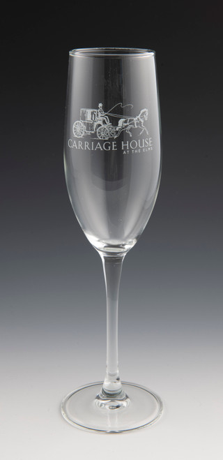 Elms Museum Café Champagne Flute Glass