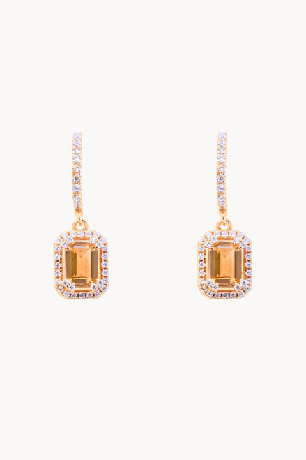 Citrine Timeless Gold Studs