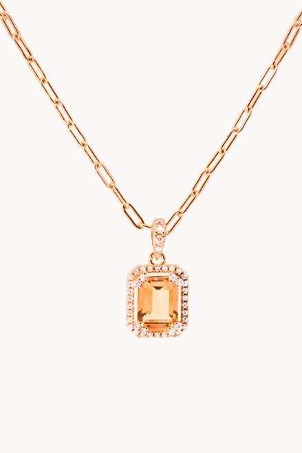 Citrine Timeless Gold Necklace
