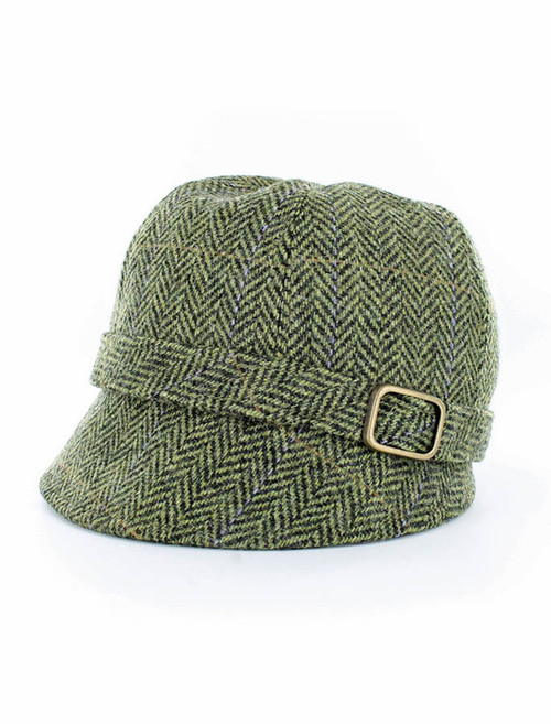 Tweed Flapper Cap - Light Green Tweed Flapper Cap - Light Green